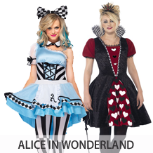 alice in wonderland kostuums